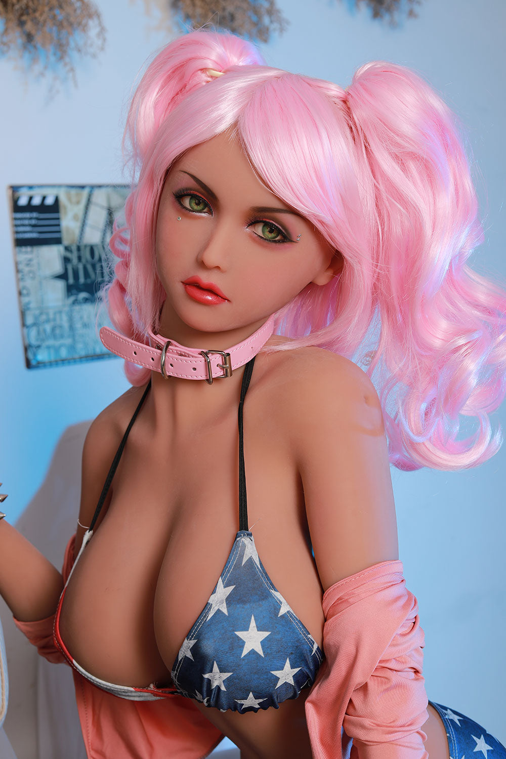 US Stock - Grace - TPE Big Boobs Sexy Pink Hair Adult Love Sex Doll