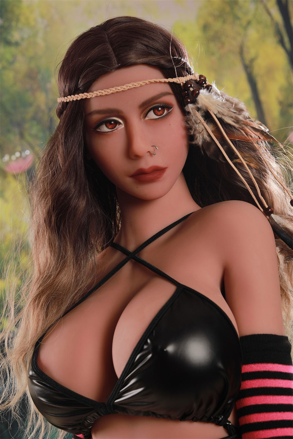 US Stock - Lucy - TPE Small Boobs Sexy Ebony Adult Love Sex Doll